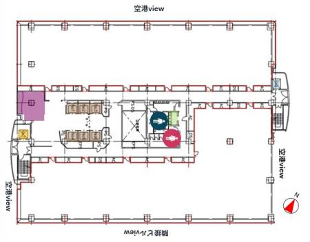 ユーティリティセンタービル基準階図面