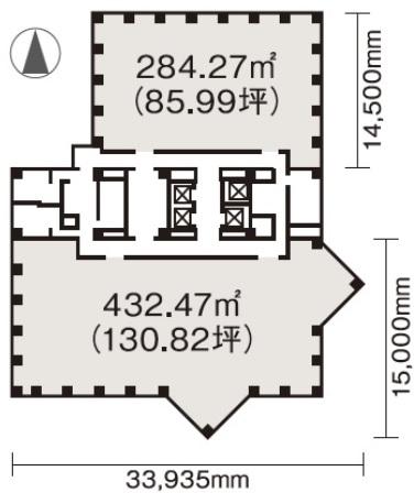 龍角散ビル基準階間取り図