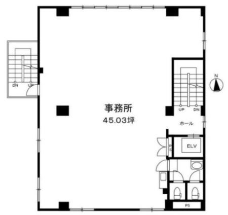 神楽坂ローズビルディング基準階図面