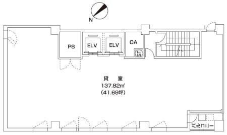 第一生命銀座フォリー基準階間取り図