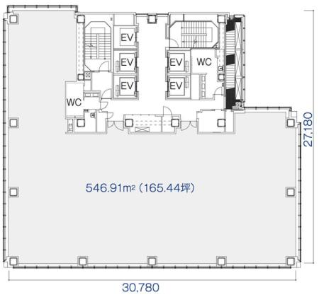 アーバンネット神田ビル基準階図面