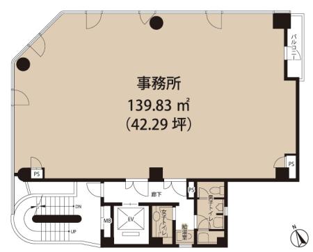 新富191ビル基準階図面