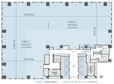 (仮称)御成門計画基準階図面