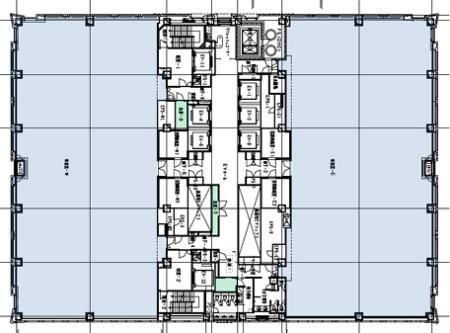 品川シーサイドキャナルタワー基準階間取り図