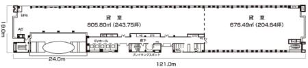 信濃町煉瓦館基準階間取り図