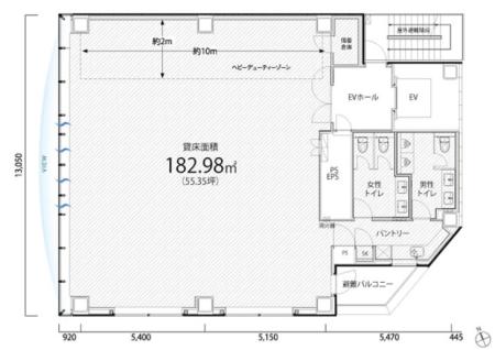 ＰＭＯ芝大門基準階図面