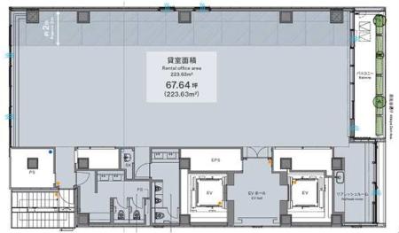 ＲＥＶＺＯ新橋基準階図面