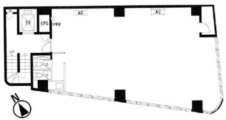 ウィンド北新宿ビル基準階間取り図