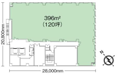 日本生命吉祥寺本町ビル基準階図面