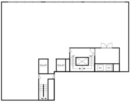 朝風二号館ビル基準階図面