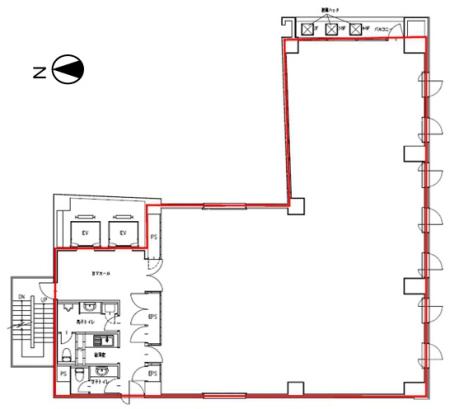 澤田麹町ビル基準階間取り図