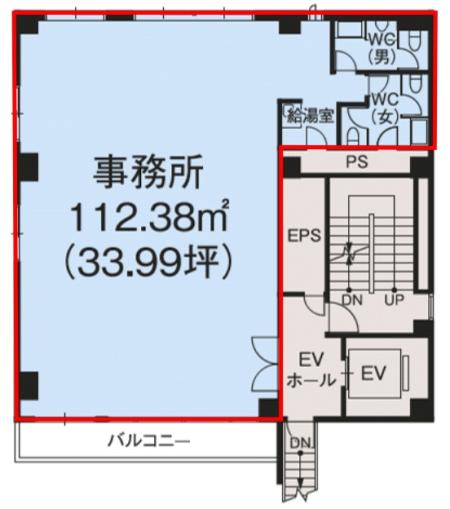 ＨＦ湯島ビルディング基準階図面