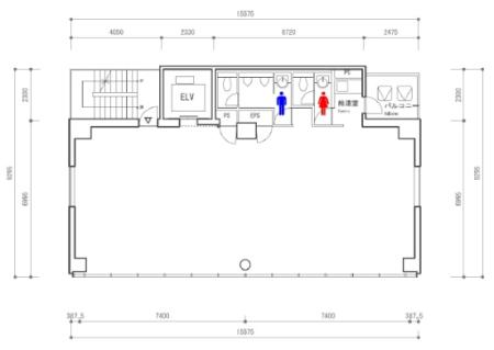 近鉄虎ノ門ビル基準階図面