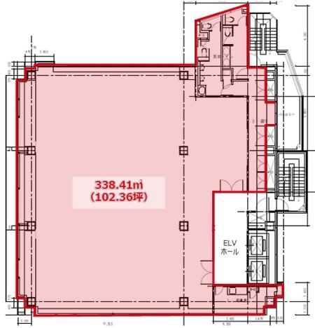 目黒東洋ビル基準階間取り図