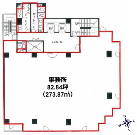 蒲田K-1ビル基準階図面