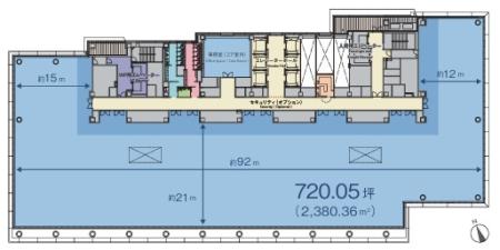 日比谷フォートタワー基準階図面
