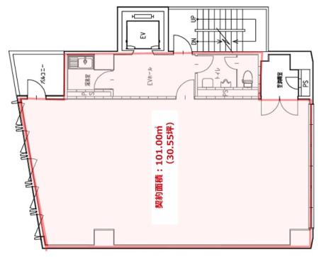 アドバンテック南青山ビル基準階図面