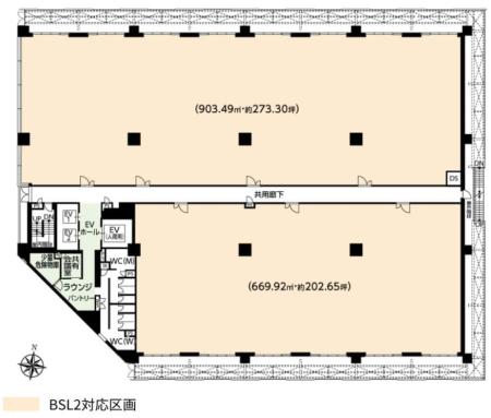 三井リンクラボ新木場１基準階図面