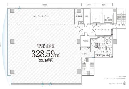 PMO田町Ⅳ基準階図面