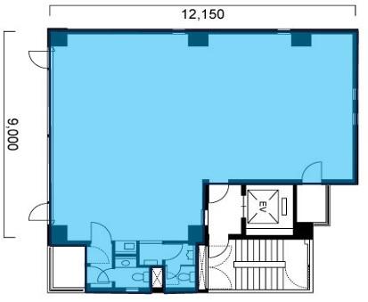 オーク入船ビル基準階間取り図