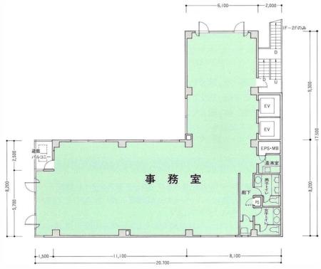 神田ＭＳビル基準階間取り図