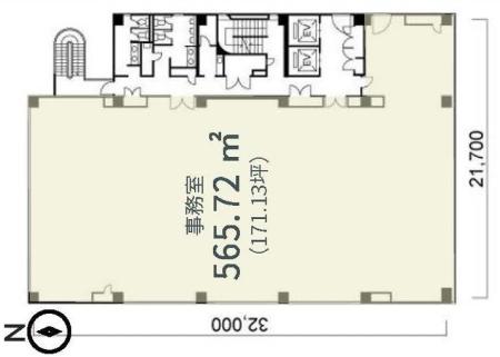 日建設計後楽園ビル基準階図面