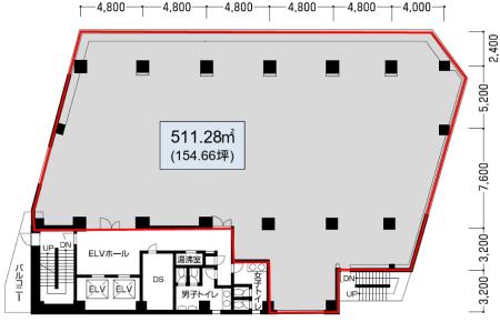 大河内ビル基準階間取り図