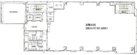 渋谷野村證券ビル基準階図面