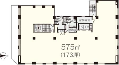日土地亀戸ビル基準階図面