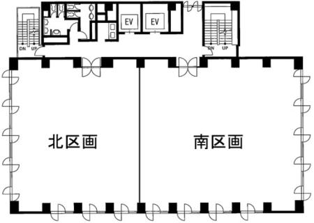 赤坂第一ビル基準階図面
