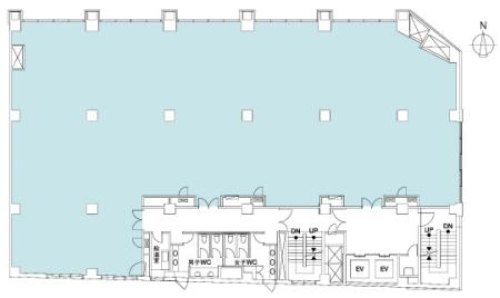 オーク神田小川町ビル基準階間取り図
