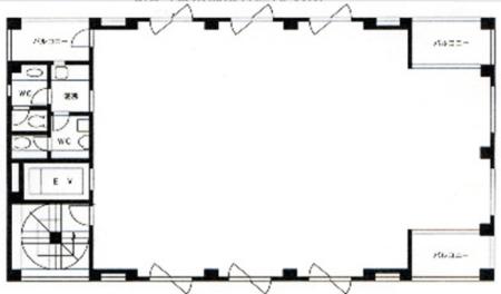 宮坂甲斐路ビル基準階図面