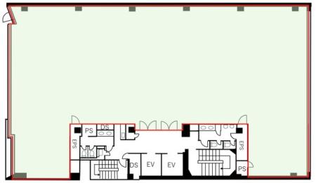 ラウンドクロス新宿基準階図面