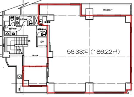 クレアレーヴ大森基準階間取り図