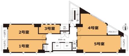 VORT神田小川町Ⅱ基準階間取り図