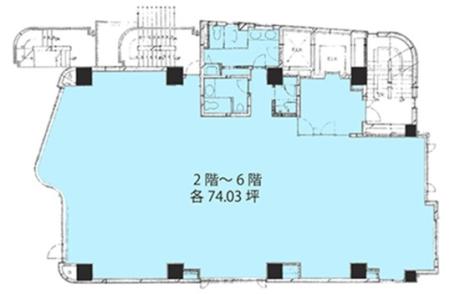 駿河台フジヴュービル基準階図面