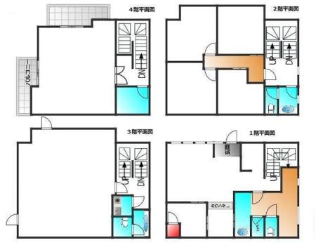 ループ江坂基準階間取り図