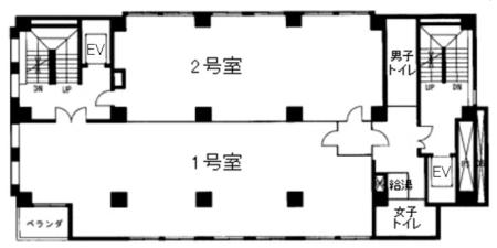 キャビックビル基準階図面