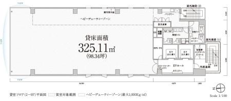 PMO浜松町Ⅱ基準階図面