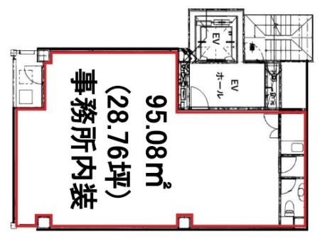 フジタ新宿ウエストビル基準階図面