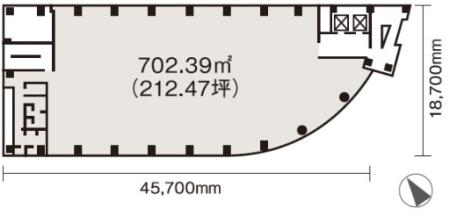 NBF赤坂山王スクエア基準階図面