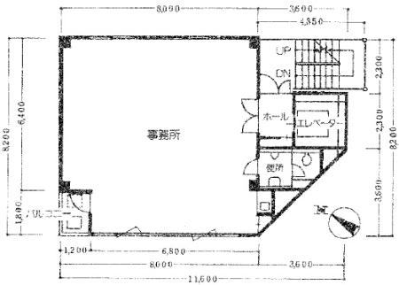 根本ビル基準階間取り図