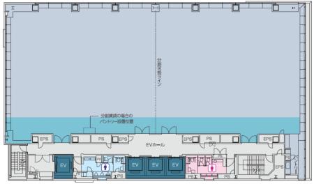 WORK VILLA KYOBASHI基準階図面