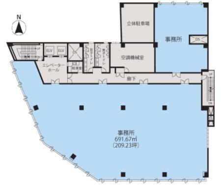 東京建物神保町ビル基準階図面
