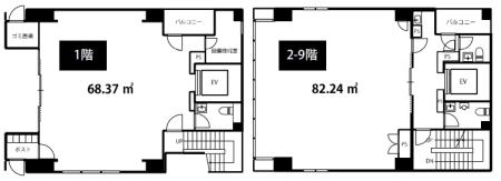 NLC新大阪エースビル(仮称)基準階図面