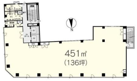 御徒町中央ビル基準階図面