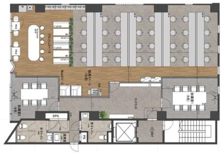 リードシー⻄五反⽥ビル基準階図面