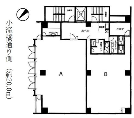北新宿君嶋ビル基準階図面