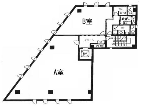 AKASAKA SUGAI BLDG.基準階図面