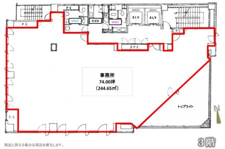 T&G浜松町ビル基準階図面